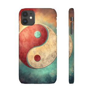 Yin Yang Snap Case for iPhone, Peaceful Phone Cover, Unique Phone Accessory, Nature Lover Gift, Eco-Friendly Tech Case